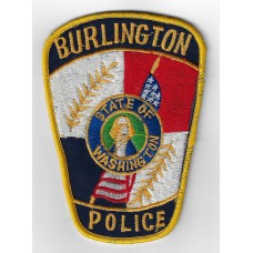 United States Burlington Police State of Washington Cloth Patch