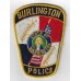 United States Burlington Police State of Washington Cloth Patch