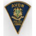 United States Avon Police Connecticut Cloth Patch