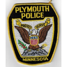 United States Plymouth Police Minnesota Cloth Patch