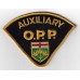 Canadian Ontario Provincial Police Auxiliary Cloth Patch