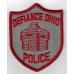 United States Defiance Ohio Police Cloth Patch