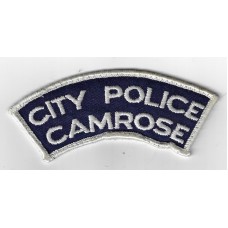 Canadian Camrose City Police Cloth Patch