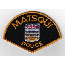 Canadian Matsqui Police Cloth Patch