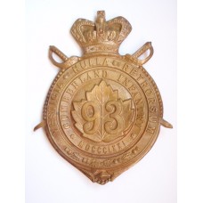 Victorian Canadian Cumberland Infantry Helmet Plate