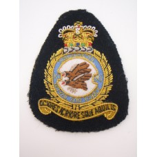 Royal Air Force (R.A.F.) XI Squadron Bullion Arm Badge