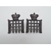 Pair of Victorian Queen's (Westminster) Rifle Volunteers Collar Badges