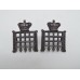 Pair of Victorian Queen's (Westminster) Rifle Volunteers Collar Badges