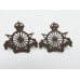 Pair of Army Cyclist Corps Officers Service Dress Collar Badges (16 Spokes)