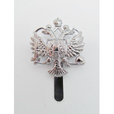 Queen's Dragoon Guards Chrome Cap Badge