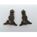 Pair of Pioneer Corps Officers Service Dress Collar Badges - King's Crown