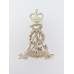 Pioneer Corps Officers Dress Cap Badge - Queen's Crown