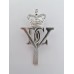 5th Dragoon Guards Anodised (Staybrite) Cap Badge - Queen's Crown