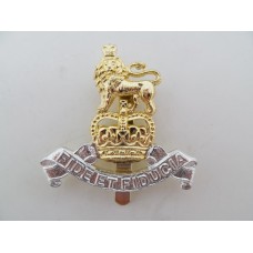 Royal Army Pay Corps (R.A.P.C.) Anodised (Staybrite) Cap Badge - Queen's Crown