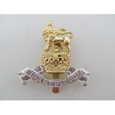 Royal Army Pay Corps (R.A.P.C.) Anodised (Staybrite) Cap Badge - Queen's Crown