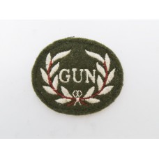 British Army Rarden Gunner Cloth Trade Badge