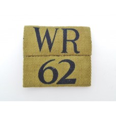 West Riding Home Guard Printed Arm Badge Insignia (WR 62)