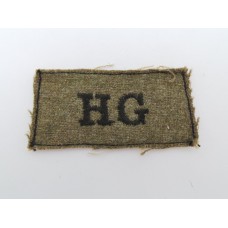 Home Guard (H.G.) Cloth Embroidered Shoulder Title