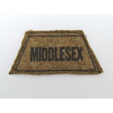 Middlesex Regiment (MIDDLESEX) Cloth Printed Slip On Shoulder Title