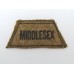 Middlesex Regiment (MIDDLESEX) Cloth Printed Slip On Shoulder Title