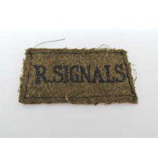 Royal Signals (R.SIGNALS) Cloth Slip On Shoulder Title