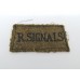 Royal Signals (R.SIGNALS) Cloth Slip On Shoulder Title