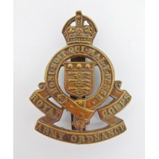 Royal Army Ordnance Corps (R.A.O.C.) Cap Badge - King's Crown