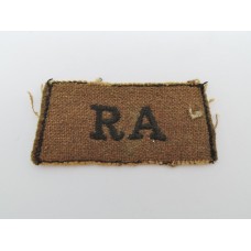 Royal Artillery (R.A.) Cloth Embroidered Slip On Shoulder Title