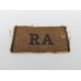 Royal Artillery (R.A.) Cloth Embroidered Slip On Shoulder Title