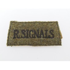 Royal Signals (R.SIGNALS) Cloth Slip On Shoulder Title