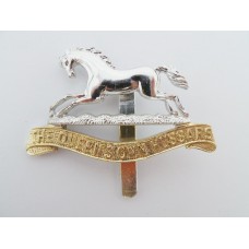 Queen's Own Hussars Anodised (Staybrite) Cap Badge