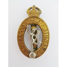 Royal Signals Cap Badge - King's Crown (1st Pattern)