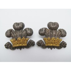 Pair of 3rd Dragoon Guards Officer's Collar Badges