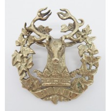 Gordon Highlanders Officer's Unmarked Silver Cap Badge