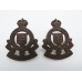 Pair of Royal Canadian Army Ordnance Corps Officer's Service Dress Collar Badges - King's Crown