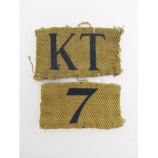 Kent Home Guard Printed Arm Badge Insignia (KT 7)