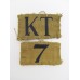 Kent Home Guard Printed Arm Badge Insignia (KT 7)