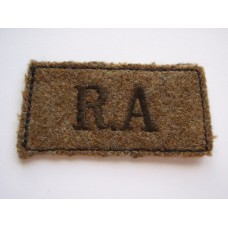 Royal Artillery (R.A.) Cloth Slip On Shoulder Title