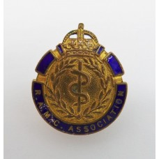 Royal Army Medical Corps (R.A.M.C.) Association Enamelled Lapel Badge - King's Crown