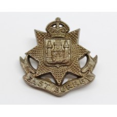 East Surrey Regiment WW2 Plastic Economy Cap Badge