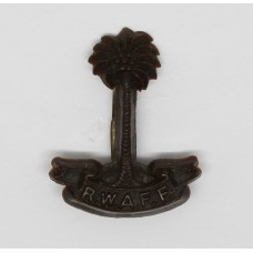 Royal West African Frontier Force (R.W.A.F.F.) WW2 Plastic Economy Cap Badge