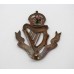 Connaught Rangers Officer's Service Dress Bronze Cap Badge - King's Crown