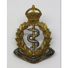 Royal Army Medical Corps (R.A.M.C.) Officer's Dress Cap Badge - King's Crown