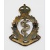 Royal Army Medical Corps (R.A.M.C.) Officer's Dress Cap Badge - King's Crown