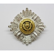 Scots Guards RSM's Silver, Gilt & Enamel Cap Badge