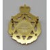 Royal Army Chaplains Department (Jewish) Silver, Gilt & Enamel Cap Badge - Queen's Crown
