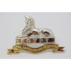 Royal Lincolnshire Regiment Anodised (Staybrite) Cap Badge