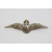 Royal Air Force (R.A.F.) Sterling Silver & Enamel Sweetheart Brooch - King's Crown
