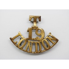 19th Bn (St. Pancras) London Regiment (T/19/LONDON) Shoulder Title