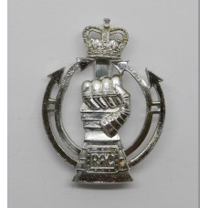 Royal Armoured Corps (R.A.C.) Anodised (Staybrite) Cap Badge - Queen's Crown